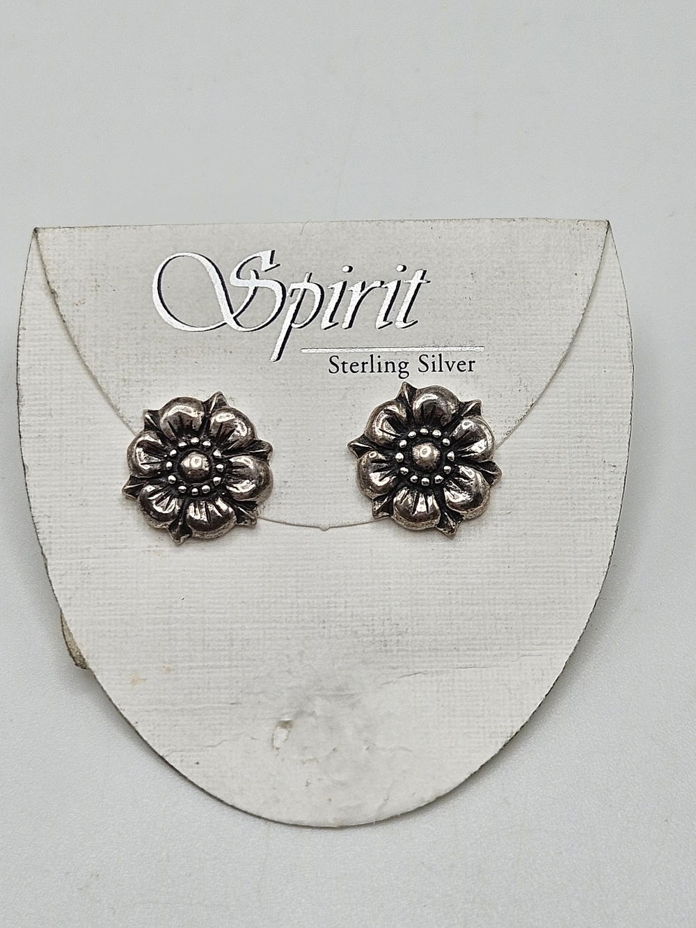 NEW Spirit Sterling Silver 925 Flower Floral Stud Earrings Pierced